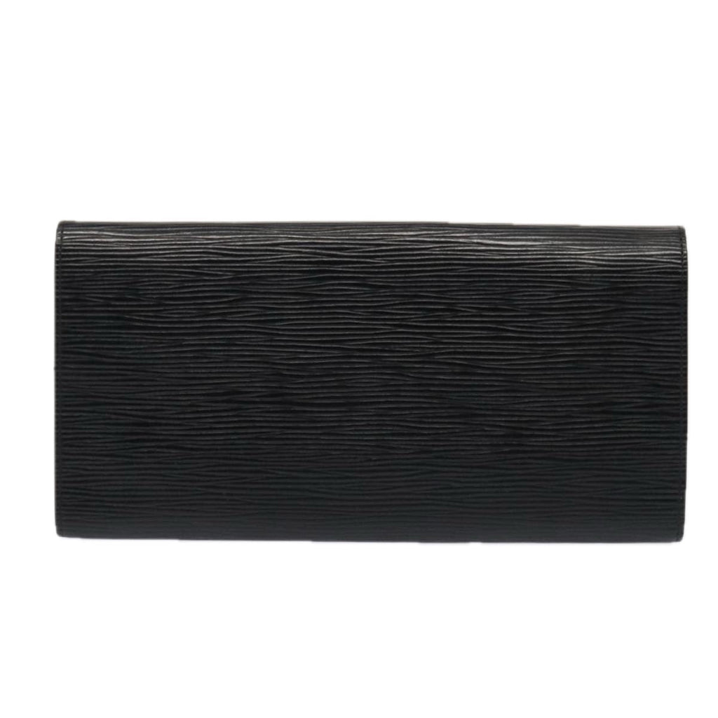 Louis Vuitton Rouleau Black Leather Clutch Bag (Authentic  )