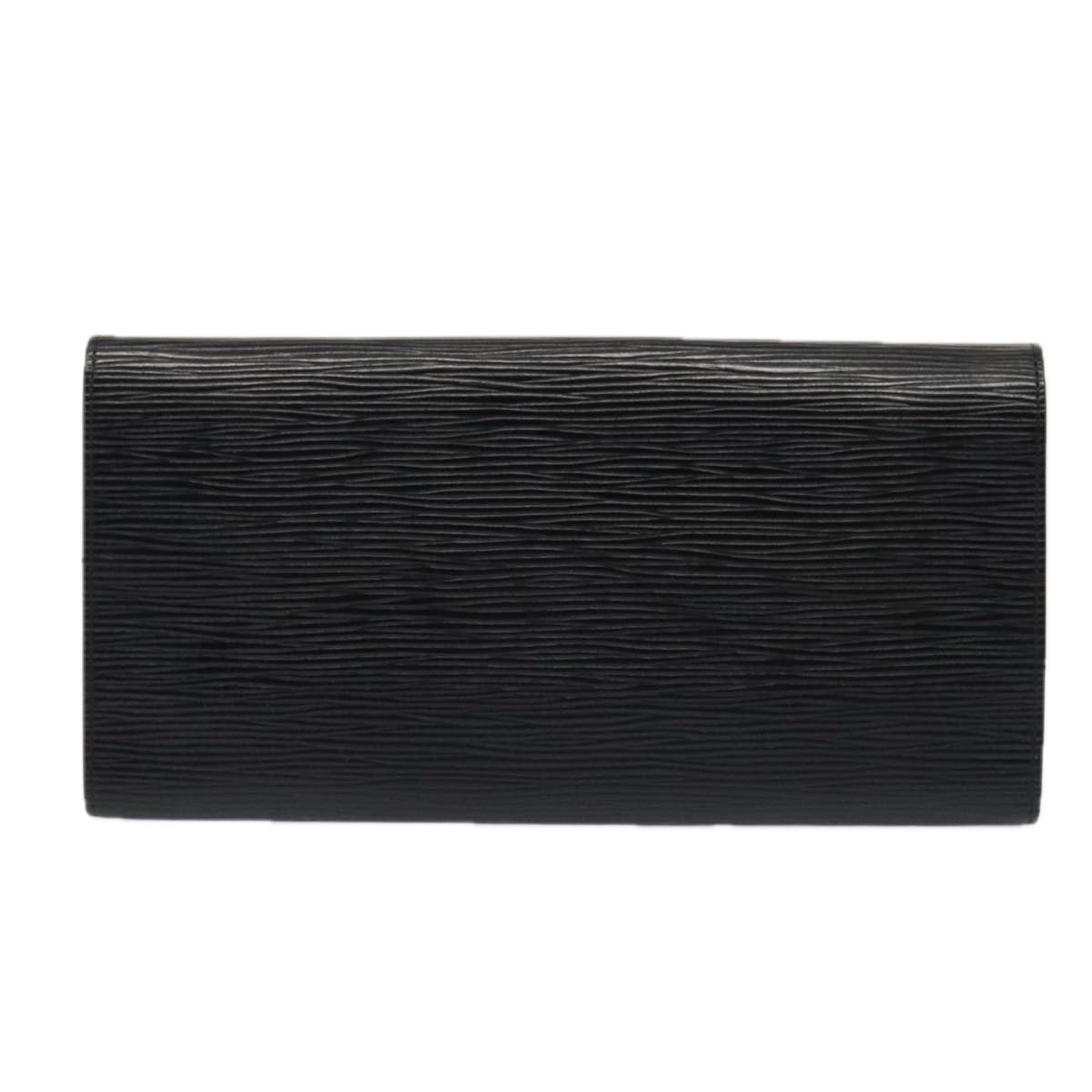 Louis Vuitton Rouleau Black Leather Clutch Bag (Authentic  )