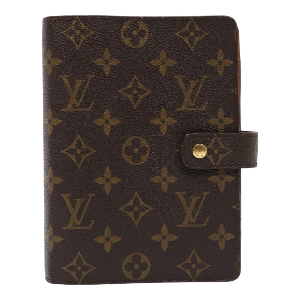 Louis Vuitton Agenda Cover Brown Canvas Wallet  (Authentic  )