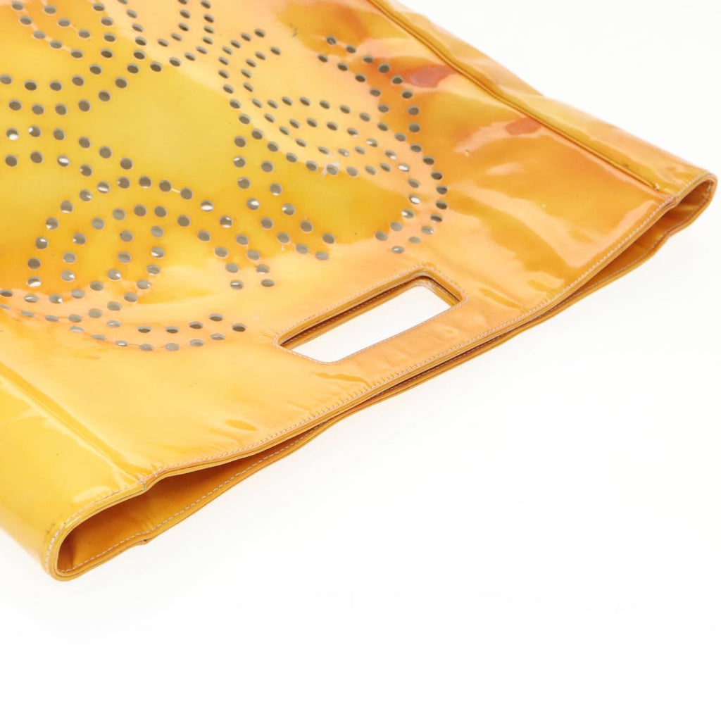 Chanel Yellow Patent Leather Handbag (Authentic  )