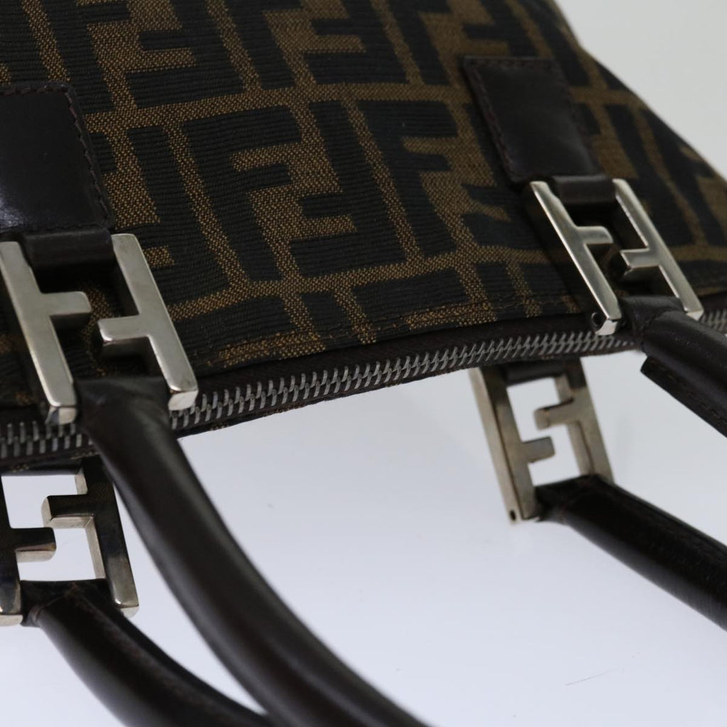 Fendi Zucca Brown Canvas Handbag (Authentic  )