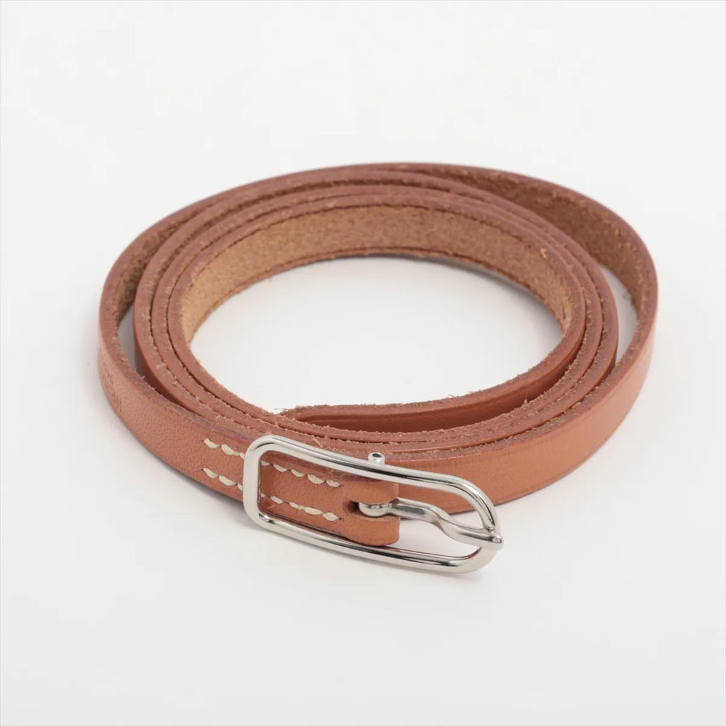 Hermes Api Leather Bracelet Gold