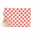Christian Dior Leather Card Case White x Red