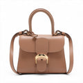 Delvaux Brillant Mini Leather Two-Way Handbag Pink