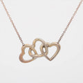 Tiffany & Co. Triple Heart Pendant Necklace Silver