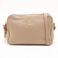 Prada Leather Camera Bag Beige
