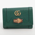 Gucci Bamboo GG Marmont Leather Key Case Green