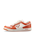 Prada Downtown Leather Sneaker Brown x White