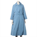 Max Mara Polyester Coat Light Blue