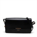 Burberry Grace Leather Shoulder Bag Black