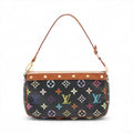 Louis Vuitton Monogram Multicolor Pochette Accessories Black