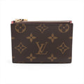 Louis Vuitton Monogram Lisa Compact Wallet Brown x Pink