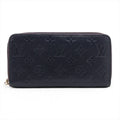 Louis Vuitton Monogram Empreinte Zippy Wallet Navy