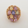 Sapphire Diamond Ring Multicolor