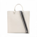Prada Saffiano Cuir Leather Two-Way Tote Bag White