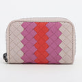 Bottega Veneta Intrecciato Leather Coin Purse Multicolor
