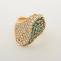 Paraiba Tourmaline Diamond Ring Gold