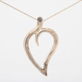 Tiffany & Co. Heart Leaf Pendant Necklace Silver