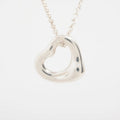 Tiffany & Co. Open Heart Pendant Necklace 925 Silver
