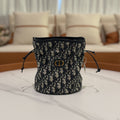 Dior 30 Montaigne Mini Oblique Drawstring Chain Bucket Bag