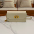 Dior Montaigne Flap Smooth Leather Shoulder Crossbody Bag