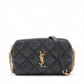 Saint Laurent Paris Becky Leather Chain Shoulder Bag Black