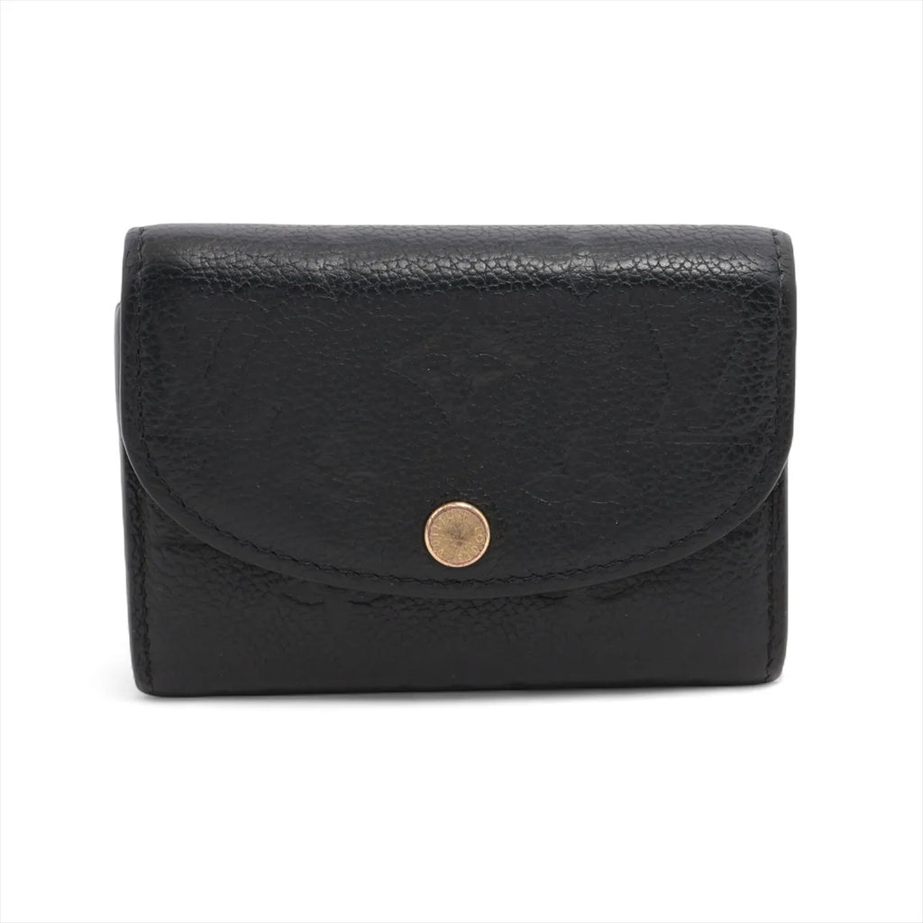 Louis Vuitton Monogram Empreinte Rosary Coin Purse Noir
