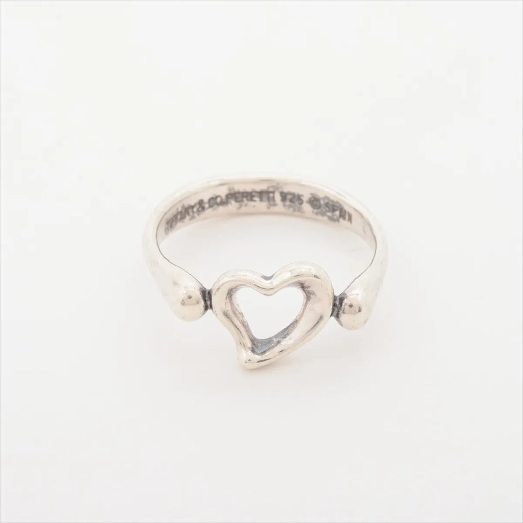 Tiffany & Co. Open Heart Ring Silver