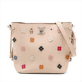 Louis Vuitton Lock Me Flower Bucket Shoulder Bag Beige