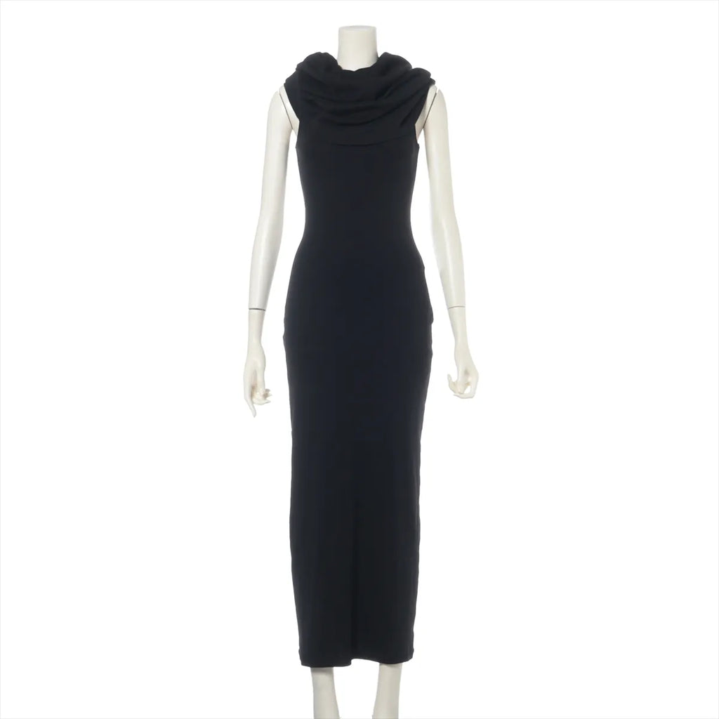 Loewe Cotton Bodycon Long Dress Black