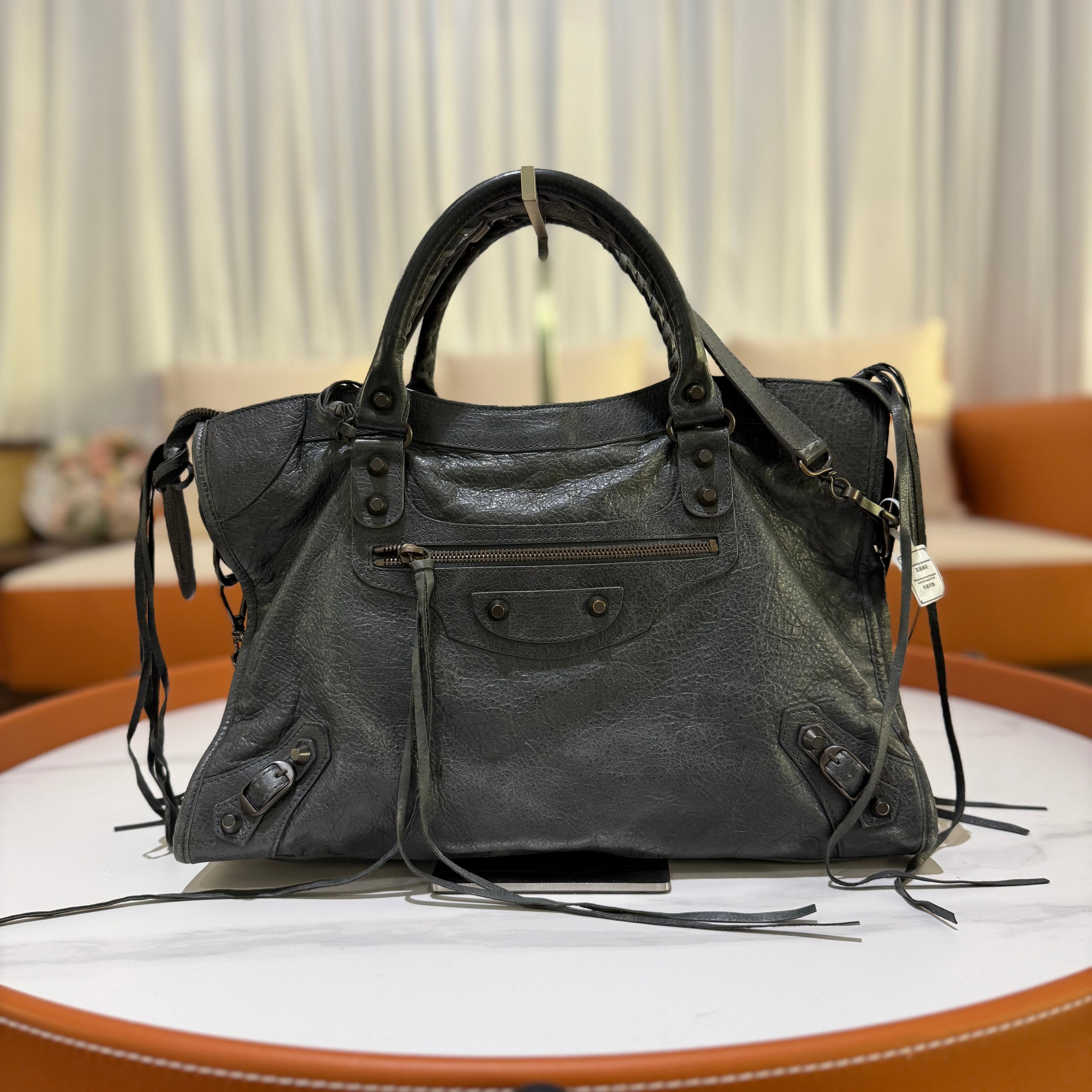 BALENCIAGA CITY BAG LARGE CEMENT GREY