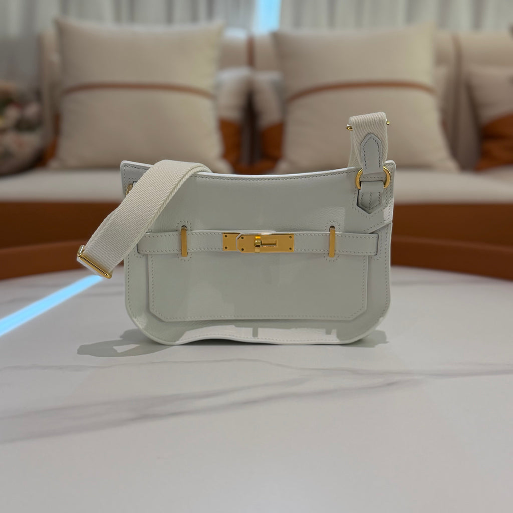 Hermes Jypsiere Mini White with Gold Hardware (W Stamp)
