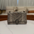 Bvlgari Serpenti Cabochon Black Pearl Stingray & Watersnake Crossbody Bag