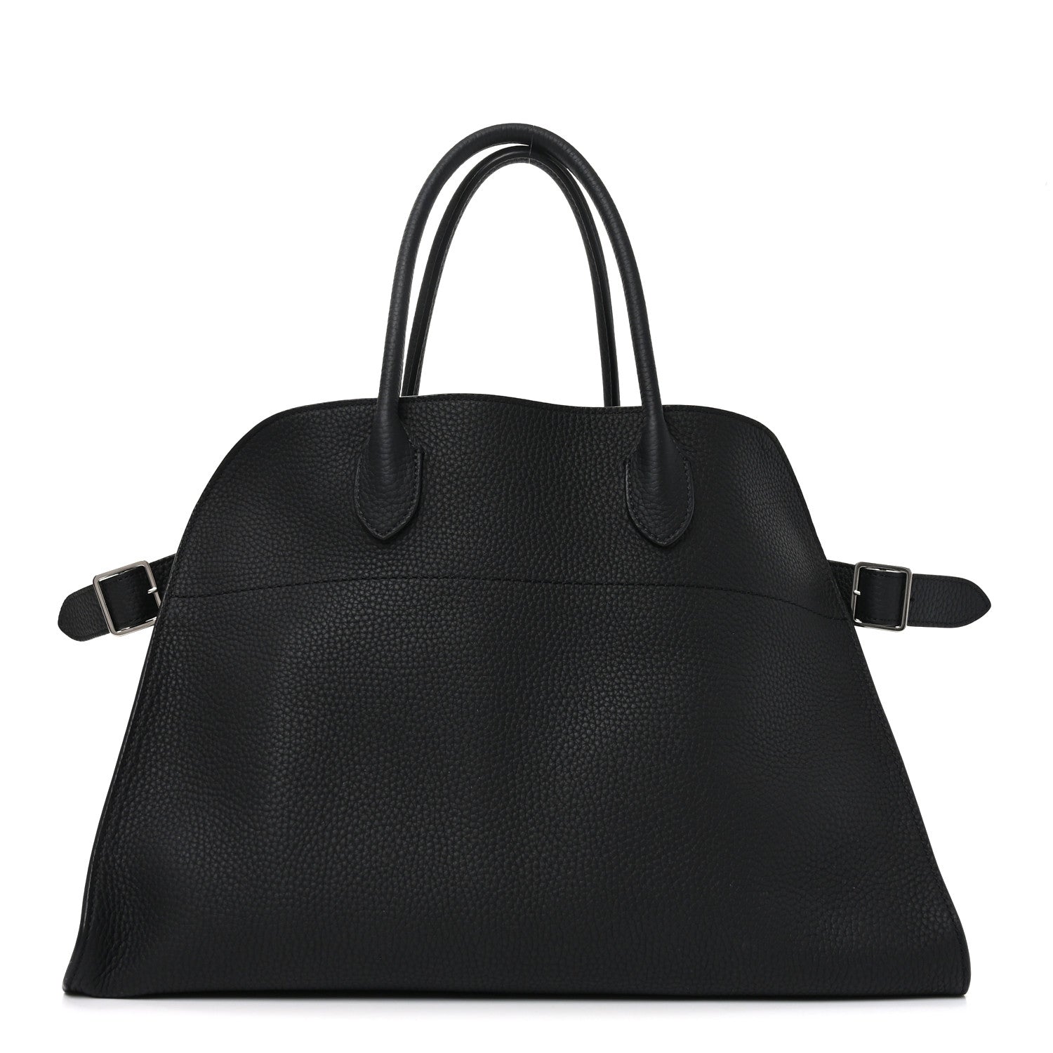 Matte Grained Calfskin Soft Margaux 15 Black