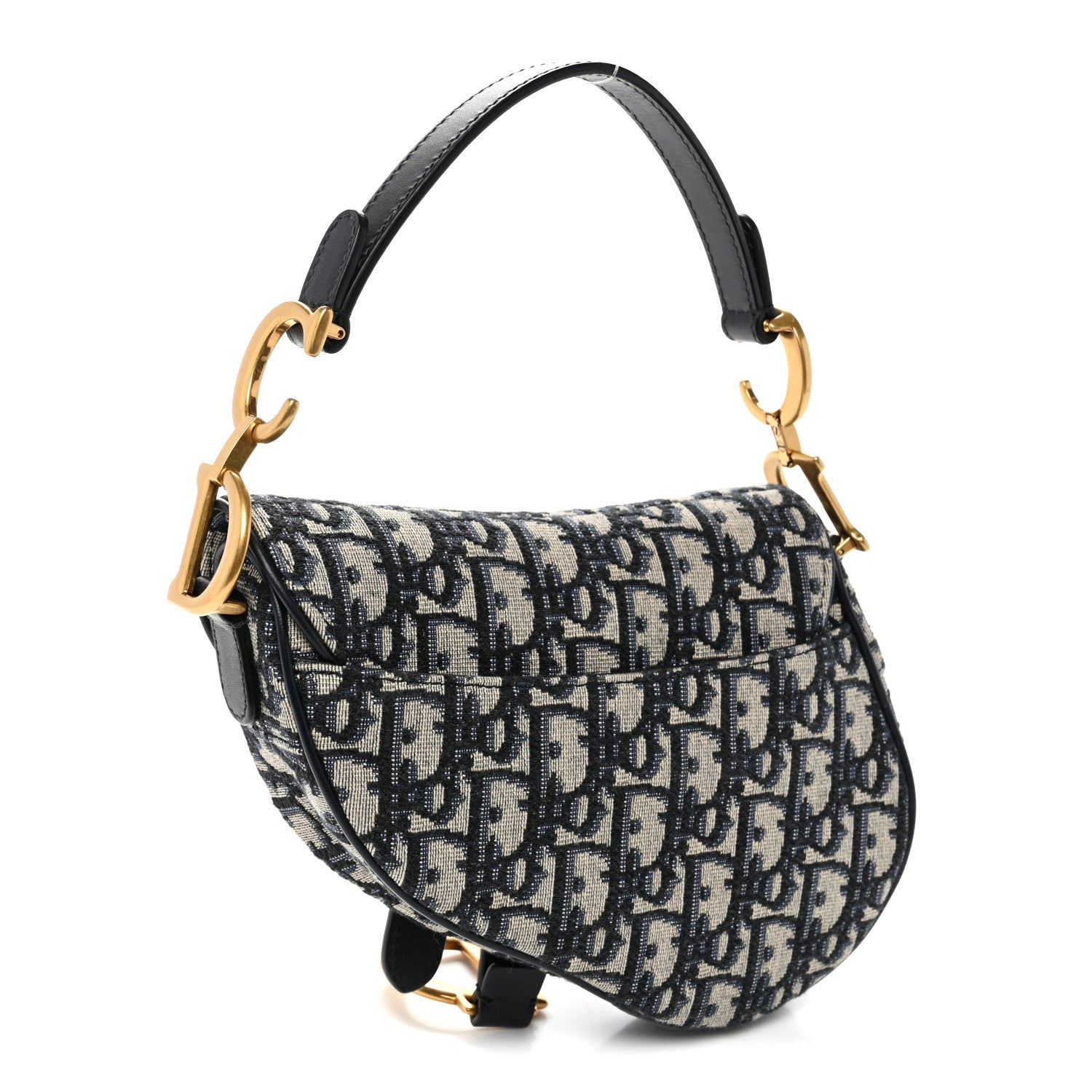 Oblique Mini Saddle Bag Blue