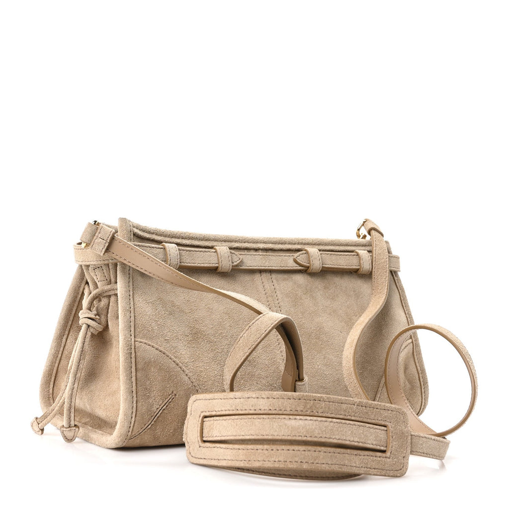 Scamosciato Triangle Small Bonnie Shoulder Bag Deserto