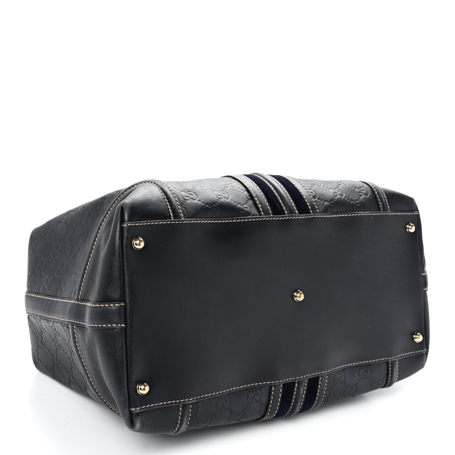 Guccissima Large Treasure Boston Navy