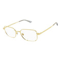 Montblanc Eyeglasses Square Full Rim, Gold Frame and Clear Demo Lens Lens MB0267O004