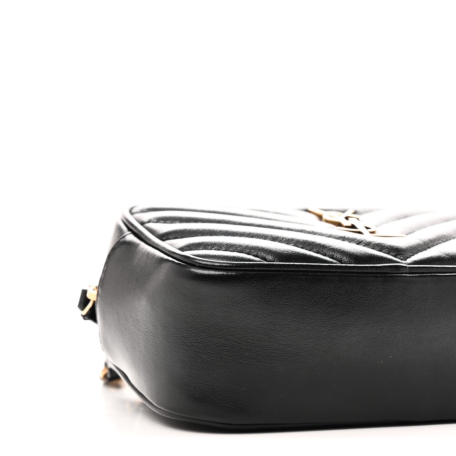 Calfskin Matelasse Monogram Lou Belt Bag Black