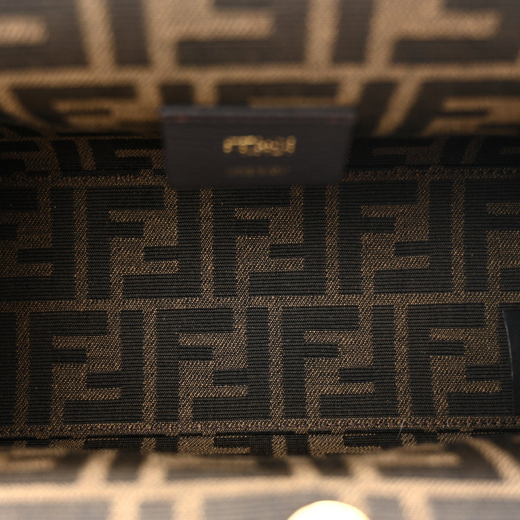 Shiny Nappa Small Fendi First Black