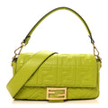 Nappa FF 1974 Embossed Baguette Wasabi