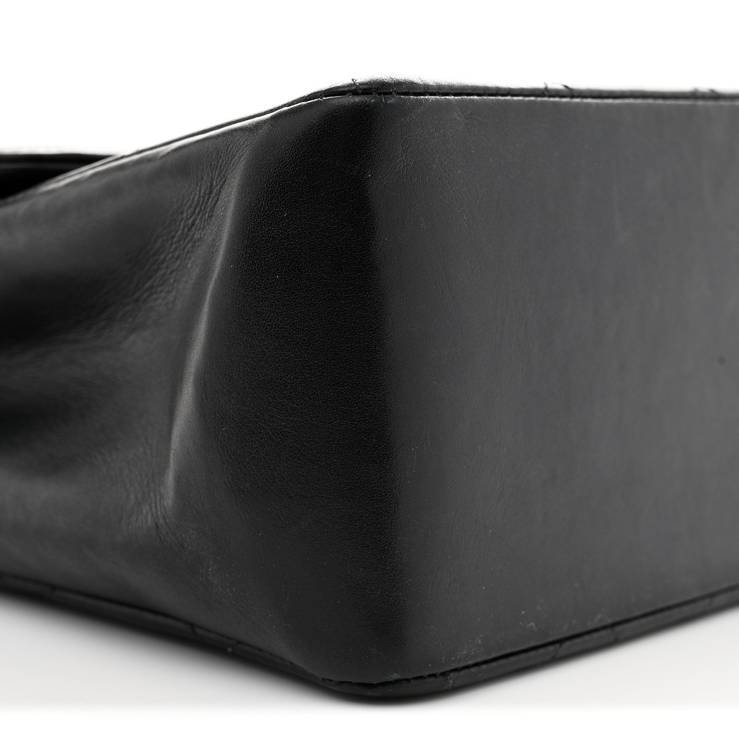 Lambskin Quilted CC Maxi Jumbo Single Flap Black