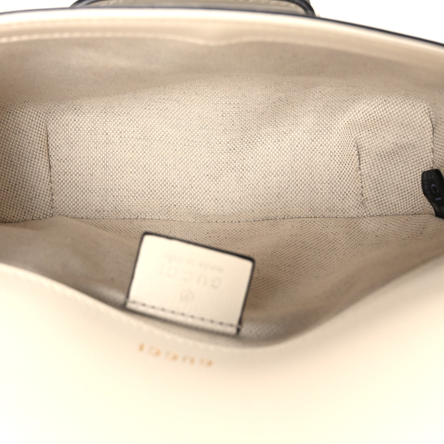 GG Supreme Monogram Web Mini Horsebit 1955 Shoulder Bag Beige Mystic White