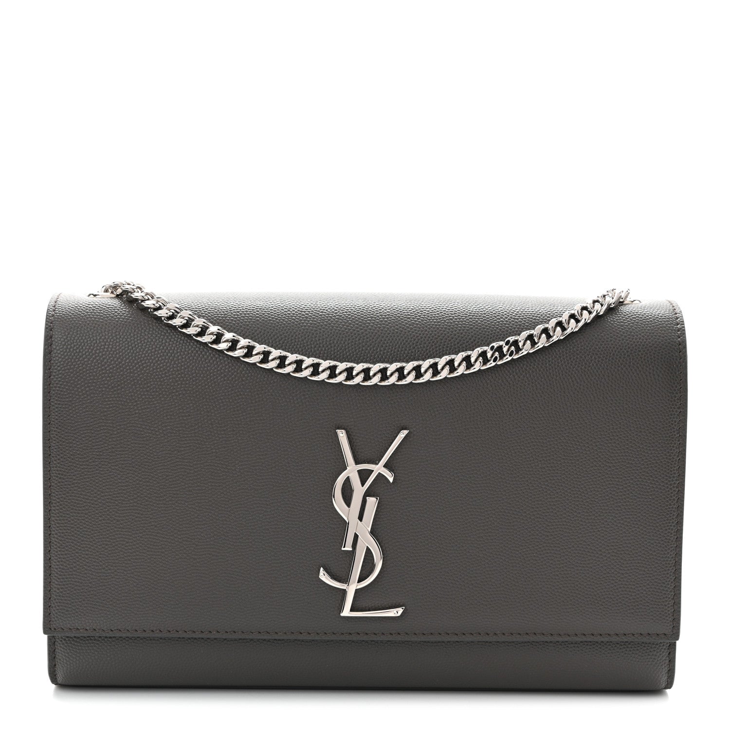 Grain De Poudre Medium Classic Monogram Kate Satchel Earth