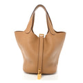 Taurillon Clemence Picotin Lock 18 PM Biscuit