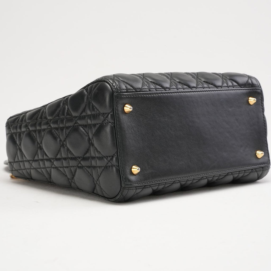 Dior Lady Medium Lamb Black 2015