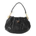 Nappa Stripes Mini Shoulder Bag Black