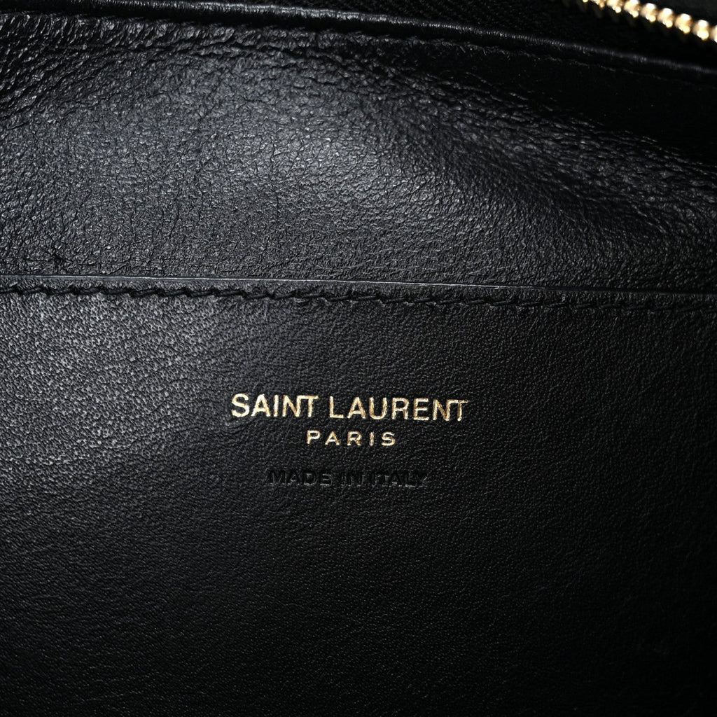 Lambskin Long Calypso Pouch Black