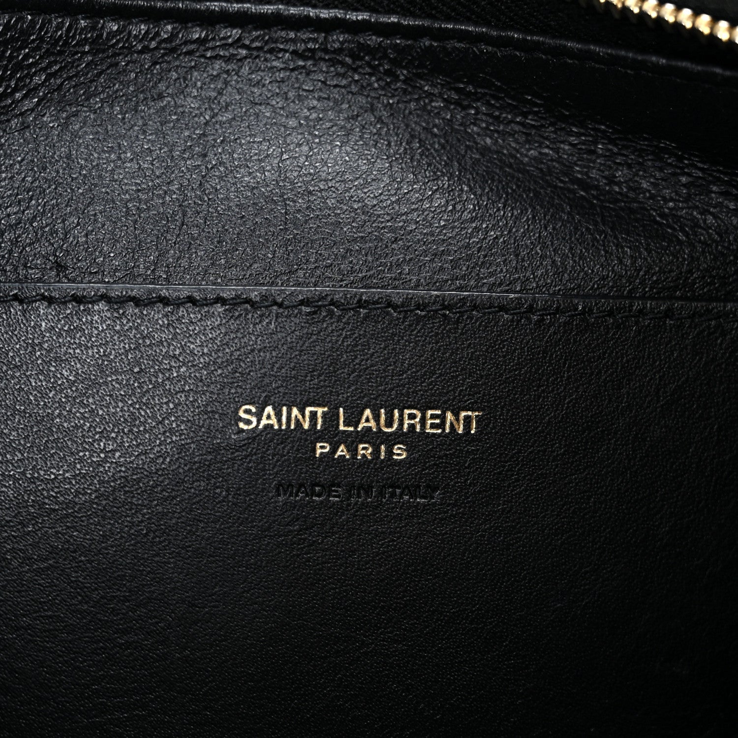 Lambskin Long Calypso Pouch Black