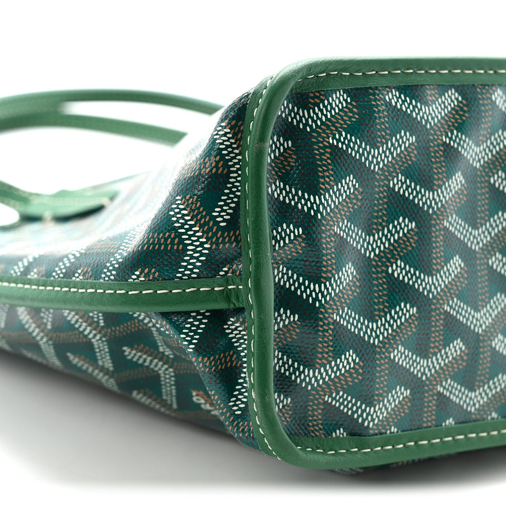 Goyardine Reversible Mini Anjou Green